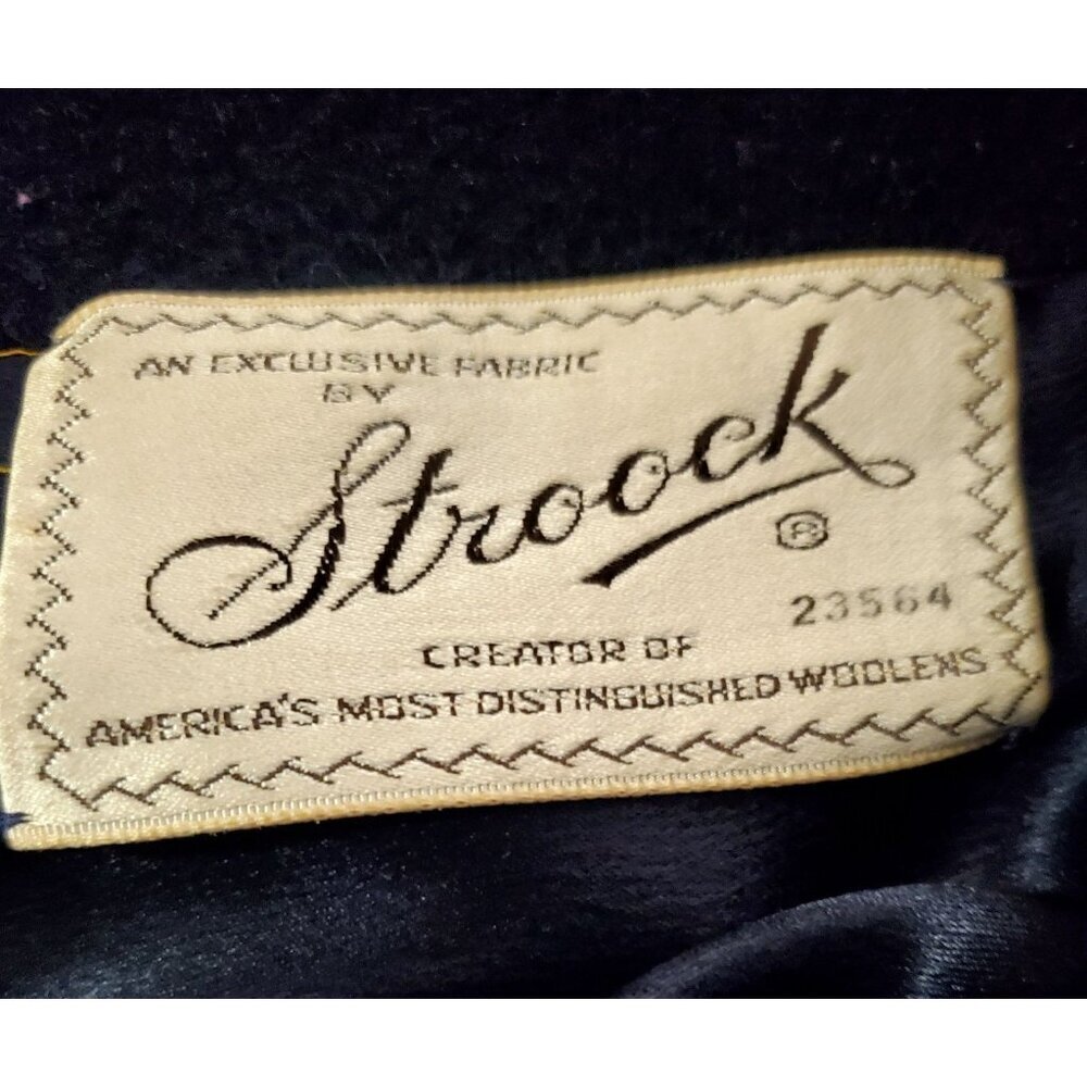 Rare Stroocks WoolL.S. Ayres Indianapolis Open Front Coat Dark Romantic Warm Lrg - Picture 15 of 16